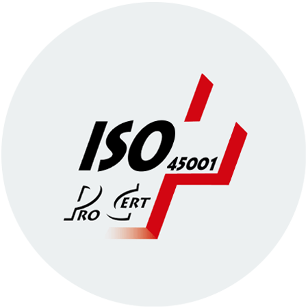 ISO-45001 certification logo