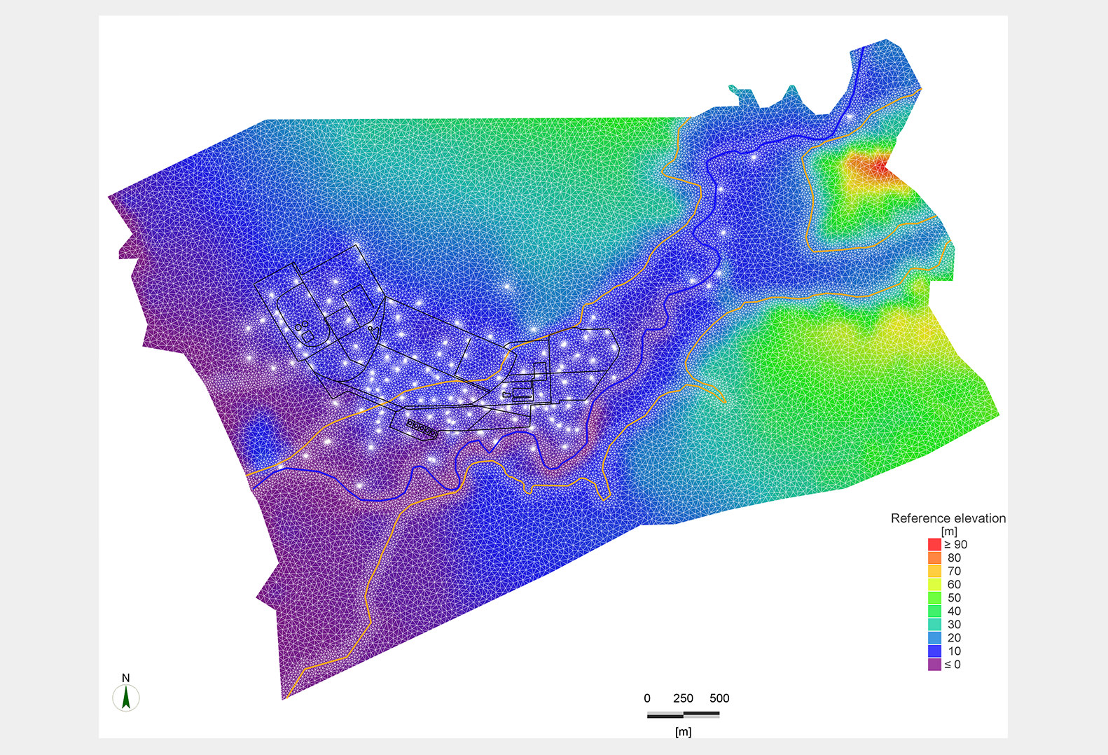 Mesh Elevation Numerical Model